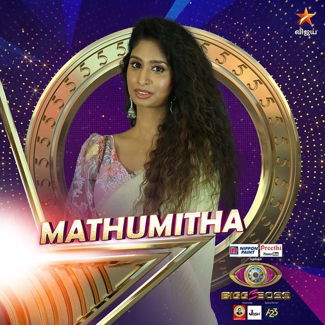 Mathumitha Bigg Boss Contestant Season 5 Tamil