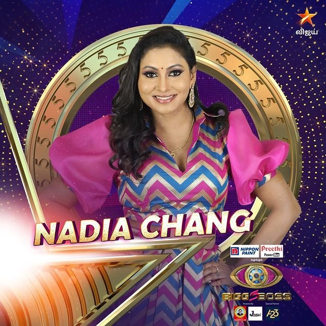 nadia chang bigg boss contestant tamil 5